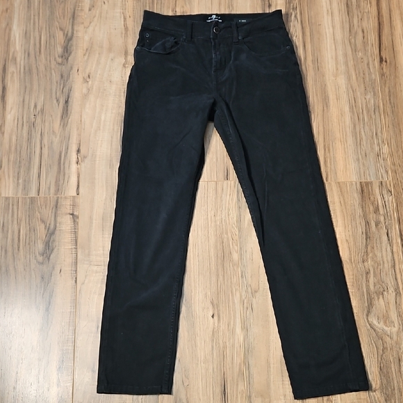 7 For All Mankind Slimmy Luxe Performance Men's Black Jeans 30 - Picture 7 of 16